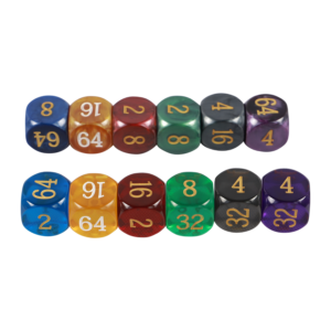White Precision Dice for Backgammon